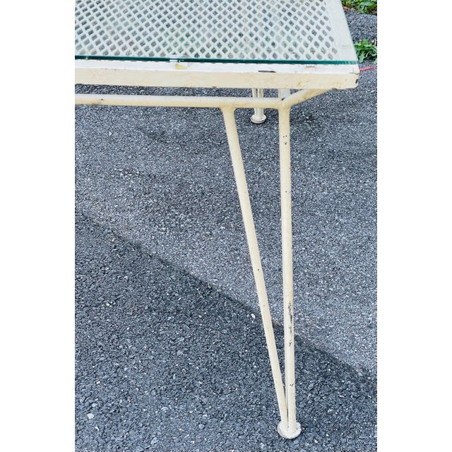 This is a fantastically styled and manufactured garden table that is NOT SIGNED but has all the characteristics of...