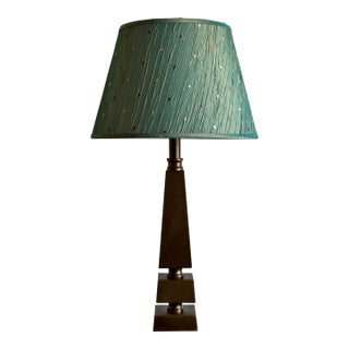 Vintage Solid Bronze Architectural Table Lamp Base For Sale