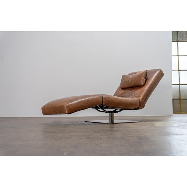 Zeta Chaise Lounge in Leather from Natuzzi, 2000s For Sale - Image 15 of 15