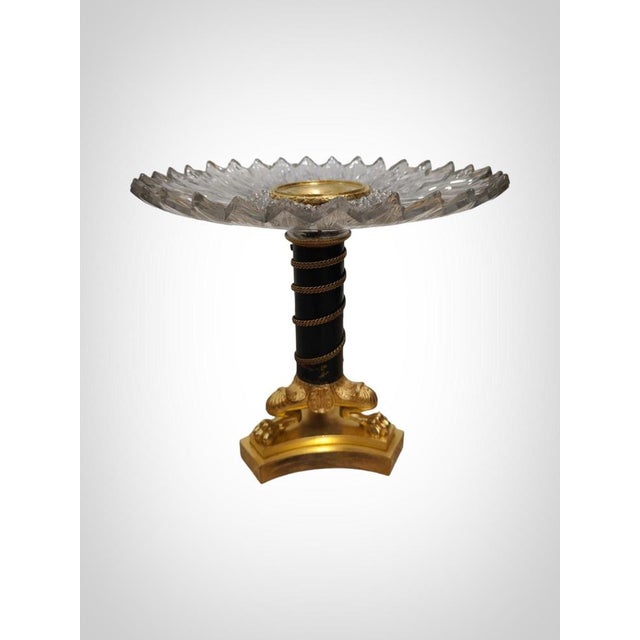 19th Century French Bronze and Crystal Centerpiece, 1820s For Sale - Image 15 of 18