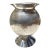 Vintage Italian Silver Plate Hand Hammered Vase For Sale