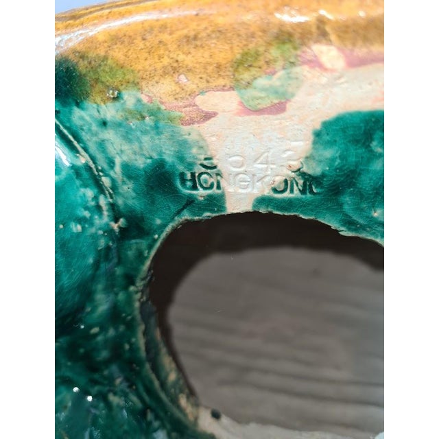 Antique Chinese Shiwan Ceramic Elephant Garden Stool For Sale - Image 15 of 16