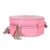 Animal Skin Pink Glazed Calfskin Round As Earth Bag For Sale - Image 7 of 7