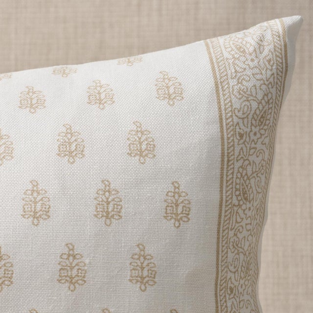 This pillow features Katsura Stripe with a knife edge finish. A delicate, airy design that combines stylized floral...