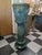 Beautiful Glazed Indoor Urn on matching pedestal. The urn is stamped on the bottom. There is a small chip on the edge of...