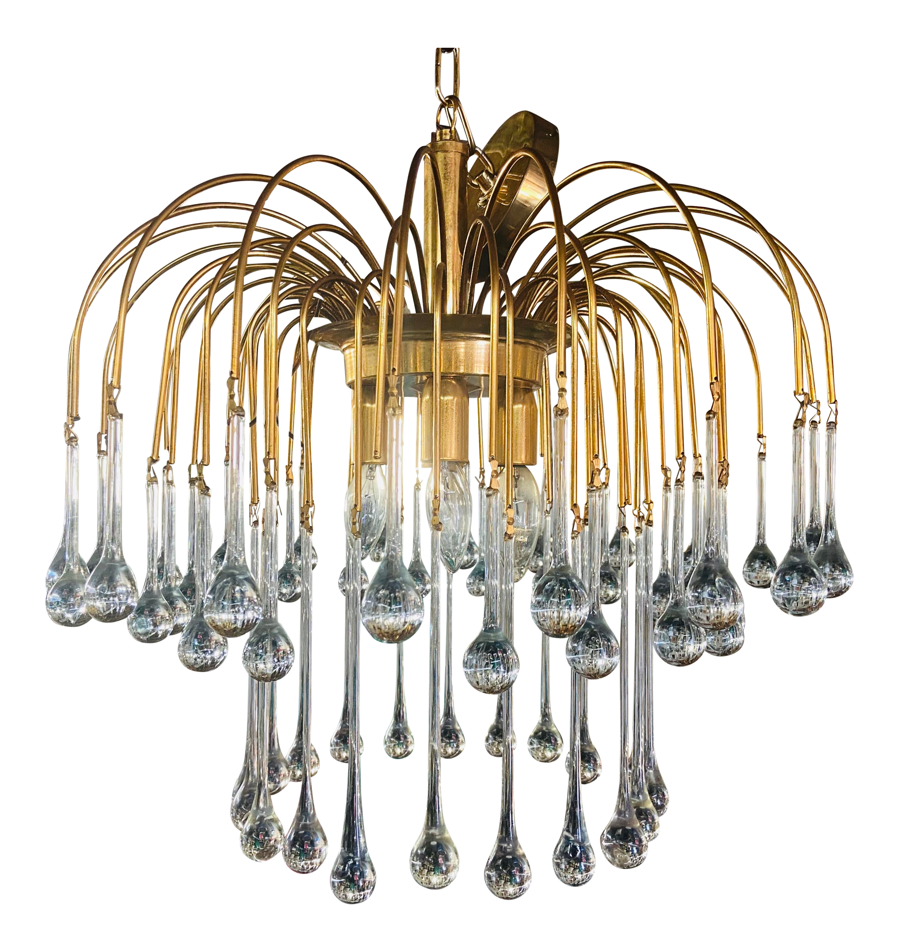 modern teardrop chandelier