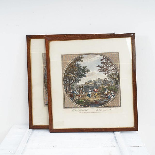 Francesco Bartolozzi, Untitled, 2000s, Watercolor Engravings, Framed, Set of 2 For Sale - Image 11 of 11