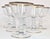 Gold Rimmed Crystal Champagne Coupes- Set of Six For Sale - Image 10 of 13
