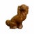 Late 19th Century Brown Glaze Staffordshire Spaniel Figurine.