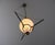 Italian Pendant Lamp in Brass and Opaline Glass, 1950s For Sale - Image 6 of 12