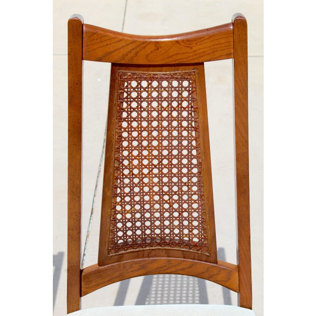1960s Liberty Chair Co. Mid-Century Modern Cane Back Dining Chairs – Set of 6 For Sale - Image 14 of 18