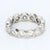 Early 21st Century Platinum Band Ring With Brilliant Cut Diamonds Size 4.5 For Sale - Image 5 of 6
