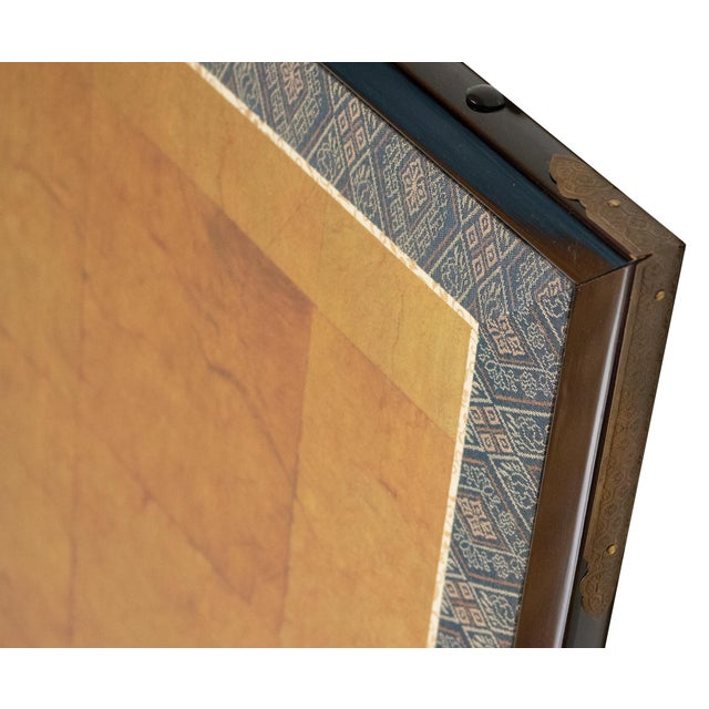 "Roman Chamomile" by Lake Chun, 1970s Showa Era Japanese Painted Byobu Screen For Sale - Image 14 of 18