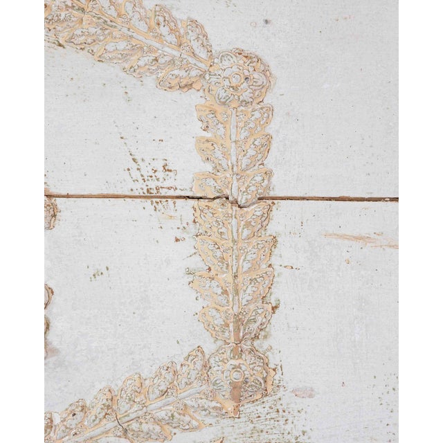 Antique French Neoclassical Painted Wooden Panel with Figural Relief For Sale - Image 4 of 7