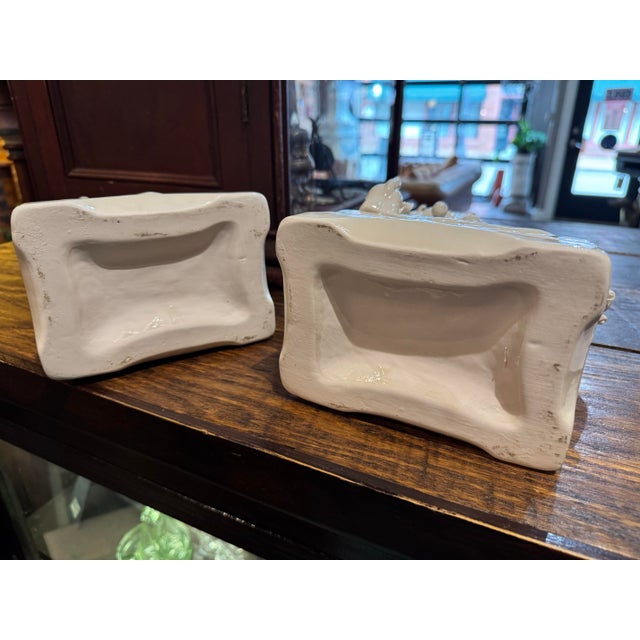 White Pair Vintage Blanc De Chine Foo Dogs For Sale - Image 8 of 12