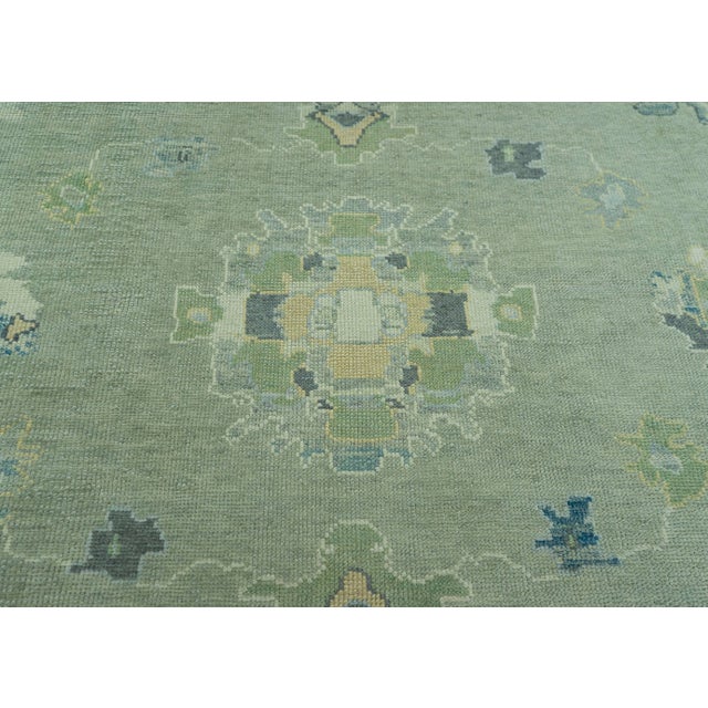 Turkish Turkish Oushak Rug 11'11" x 15'3" #19058 For Sale - Image 3 of 8