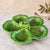 A sculptural mid-20th-century divided serving platter by INARCO of Japan, model E2603. The platter is formed as five...