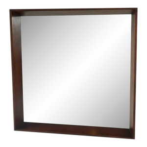 Mid 20th Century Gilbert Rohde Mirror for Herman Miller in Walnut