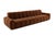 Contemporary Temple Sofa in Brown Velvet by Moanne For Sale - Image 3 of 6