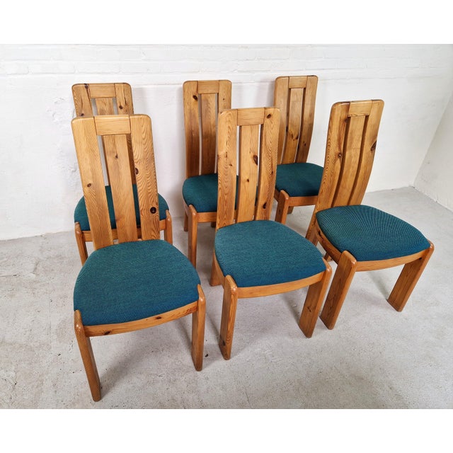 Danish Pine Dining Chairs, 1970s, Set of 6 For Sale - Image 10 of 11