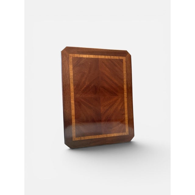 1982 Vintage Lane Altavista Chinese Chippendale Banded Mahogany Side Table For Sale - Image 6 of 9