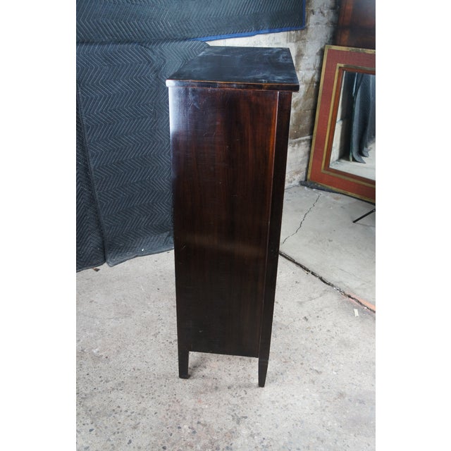 Antique Novelty Wood Works Co. Mission Style Mahogany Bookcase Display Cabinet For Sale - Image 13 of 14