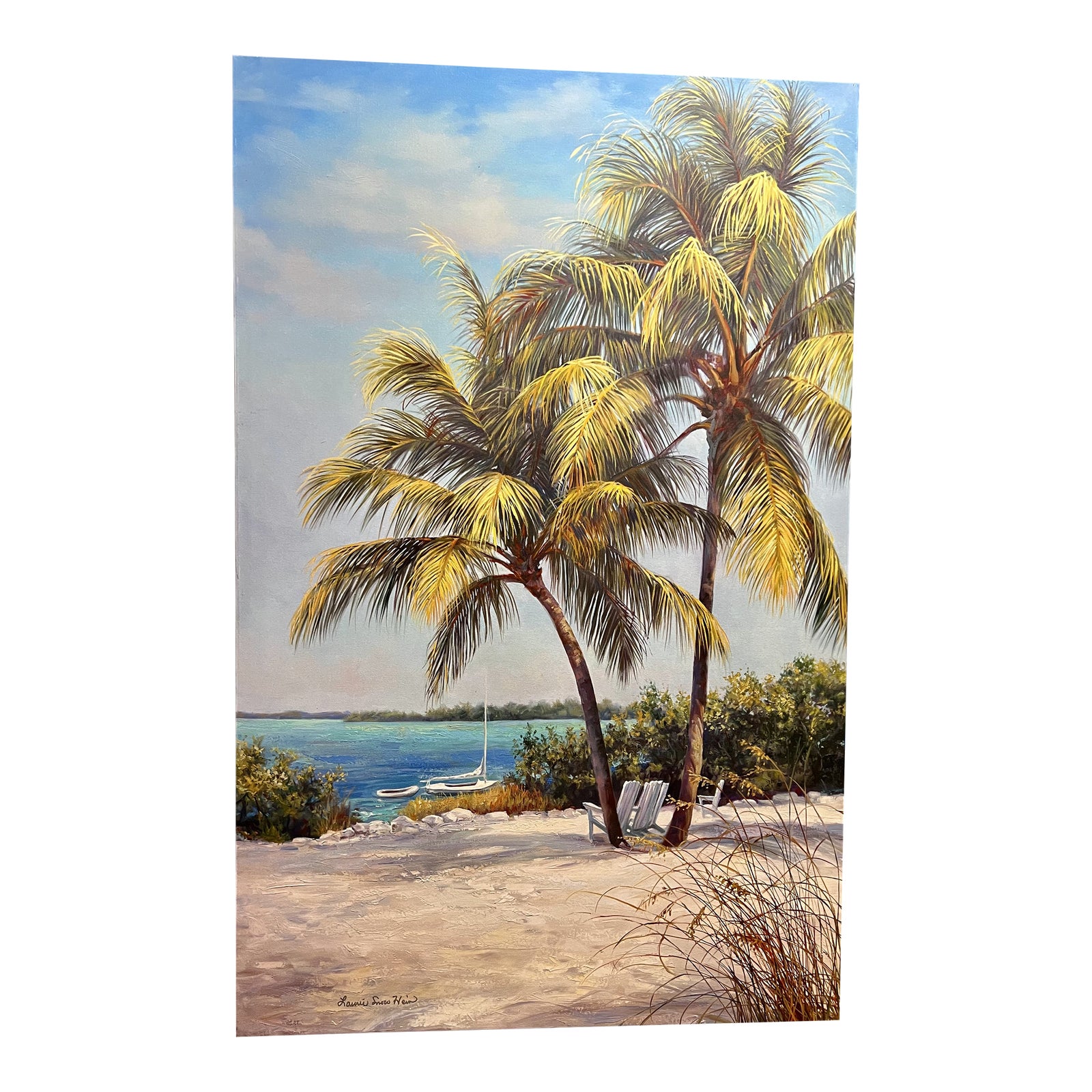 "Paradise Beach" Canvas Giclee by Award Winning Artist Laurie Snow Hein