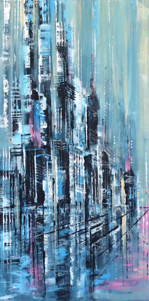Contemporary On the Street 1 Original Artwork by Ivana Milosevic