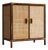 Vintage Rattan and Woven Cane Cabinet, 1970s For Sale