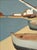 Brown 1958 Mid-Century Modern 'Quiet Mooring' Vintage Swedish Coastal Landscape Oil Painting, Framed For Sale - Image 8 of 12