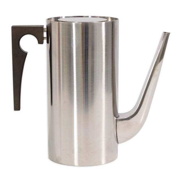 Arne Jacobsen for Stelton Cylinda Line Teapot & Coffee Pot in Original Packaging For Sale - Image 9 of 11