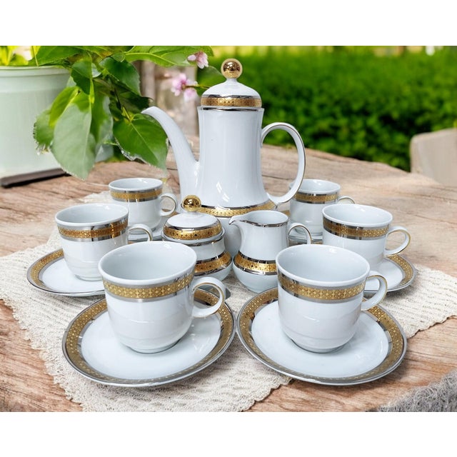 Tea Service from Tirschenreuth, 1970s, Set of 15 For Sale - Image 4 of 17