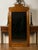 Early 20th Century Large English Faux-Bamboo Walnut Mirror Made of 1900s Doors with Carved Ivy For Sale - Image 5 of 12