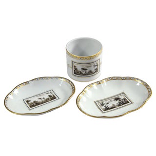 Italian Porcelain Fiesole Set by Richard Ginori, 1960s, Set of 3 For Sale