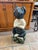 Solid Wood/tree folk art hand carved anthropomorphic pig statue, unsigned This is vintage and there is slight paint loss...