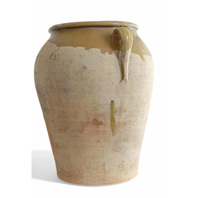 Gray Antique Spanish Terracotta Olive Oil Jar with Patina, 1890s For Sale - Image 8 of 18