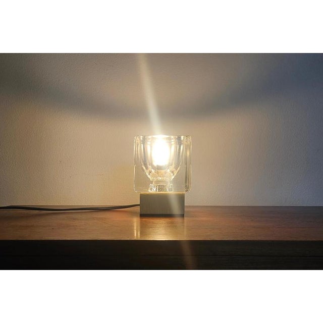 Mid-Century Modern Ice Cube Glass Table Lamp from Peill & Putzler, Germany, 1970s For Sale - Image 12 of 13