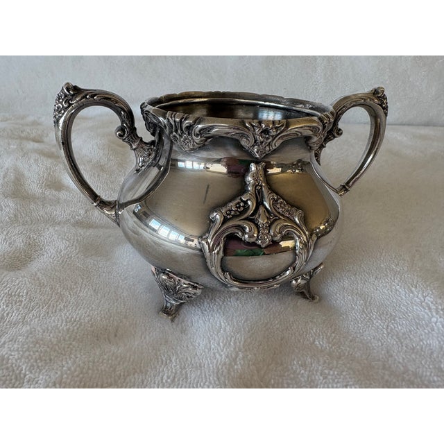 Mid 20th Century Webster and Wilcox International Silver Tea Set - Set of 5 For Sale - Image 11 of 12
