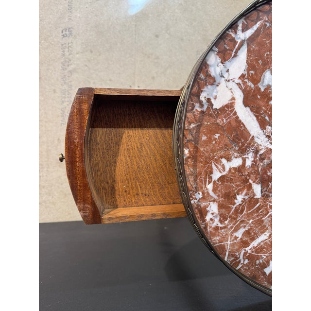 French Oval Lamp Table, 1880 For Sale - Image 6 of 15