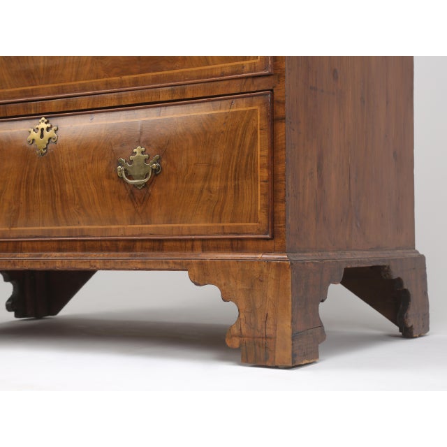 Antique English Chest on Chest, Burl Walnut, 1880s For Sale - Image 9 of 15