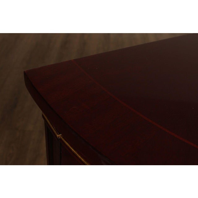 Kindel Winterthur Mahogany Demilune Cabinet For Sale - Image 11 of 12
