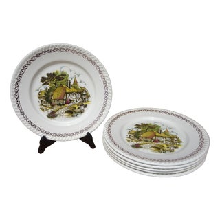 French Earthenware Plates from Lunéville & Keller, 1890s, Set of 6 For Sale
