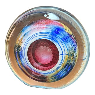 Large Abstract Ocular Glass Sculpture For Sale