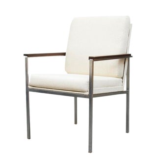 A. R. Cordemeijer Gispen White Arm Chair For Sale
