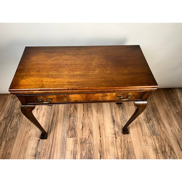 Early 20th Century Antique Georgian Style Chippendale Game Table C. Early 20th Century For Sale - Image 5 of 9
