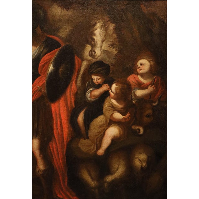 Workshop of Stefano Magnasco, Erminia Among the Shepherds, 1680, Oil on Canvas For Sale - Image 14 of 16