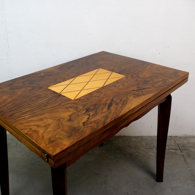 French Art Deco Extendable Book Table, 1940s For Sale - Image 9 of 11