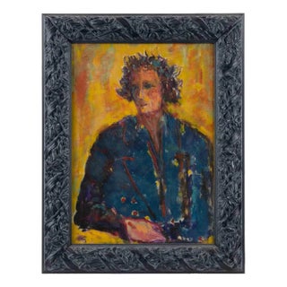 Sirio Pellegrini, Portrait, Painting, 1960s, Oil on Board, Framed For Sale