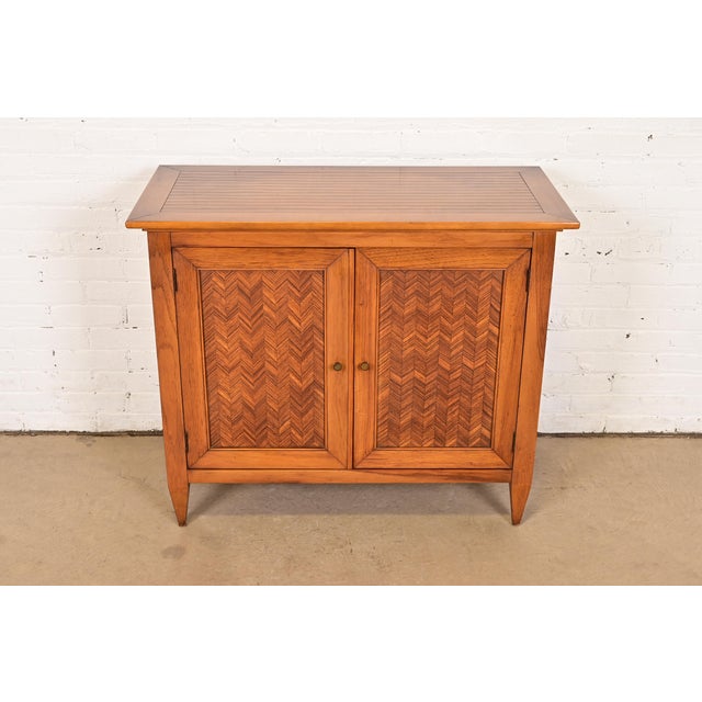 Tomlinson Sophisticate Mid-Century Modern Walnut Buffet Server or Bar Cabinet, 1950s For Sale - Image 14 of 14