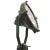 Vintage Industrial Green Wooden Tripod Floor Lamp For Sale - Image 6 of 9